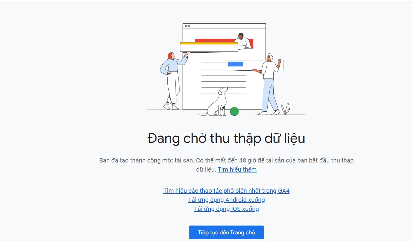 Tạo tài sản Google Analytics