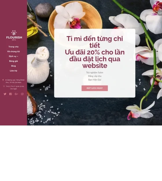 Mẫu giao diện Mẫu giao diện Spa, dịch vụ làm đẹp 4